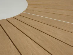 Alanya pyöreä terassipöytä 150 cm, harmaa