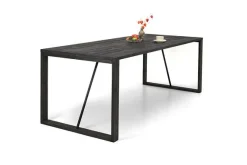 Edna ruokapöytä 180x90cm musta, puujalat