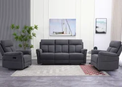 Grand 3+1+1 sohvakalusto mekanismeilla, tummanharmaa