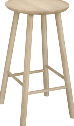 Hans K ZigZag baarijakkara 63cm, valkoöljytty tammi