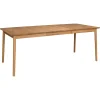 Hans K ZigZag ruokapöytä 140cm, tammi