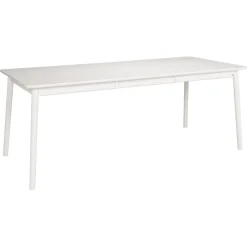 Hans K ZigZag ruokapöytä 140cm, valkoinen