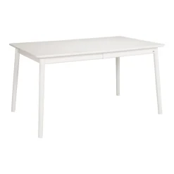 Hans K ZigZag ruokapöytä 140cm, valkoinen