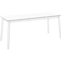 Hans K ZigZag ruokapöytä 127cm, valkoinen