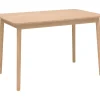Hans K ZigZag ruokapöytä 120cm, valkoöljytty tammi