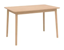 Hans K ZigZag ruokapöytä 120cm, valkoöljytty tammi