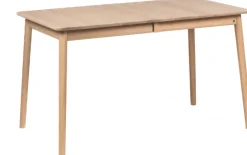 Hans K ZigZag ruokapöytä 127cm, valkoöljytty tammi