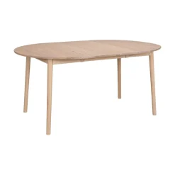 Hans K ZigZag Ruokapöytä pyöreä 110cm, valkolakattu
