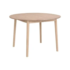 Hans K ZigZag Ruokapöytä pyöreä 110cm, valkolakattu