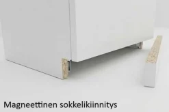 Havi TV-taso 180cm 2-ovella ja lasilaatikoilla, eri värejä