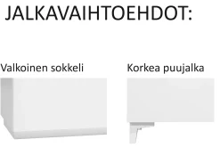 Hiipakka Anton kaappi 100cm, umpiovilla