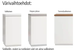 Hiipakka Anton kaappi 100cm, umpiovilla