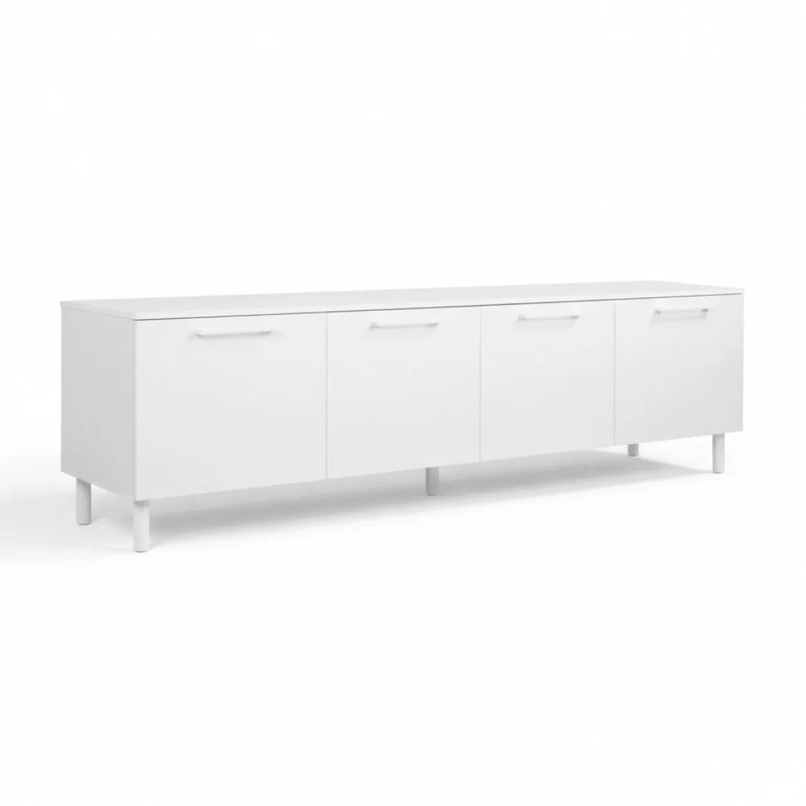 Hiipakka Solo TV-taso 220 cm ovilla, valkoinen