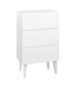 Hiipakka Vilja lipasto 50 cm laatikoilla, valkoinen