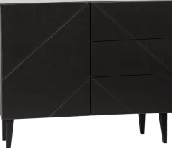 Hiipakka Vilja lipasto ovi+3laat. 100cm, musta