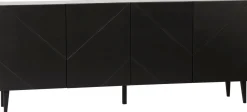 Hiipakka Vilja senkki 200cm ovilla, musta