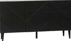 Hiipakka Vilja senkki 150cm umpiovilla, musta