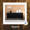 Hiipakka Vilja tv-taso 150cm ovilla+laatikoilla, musta