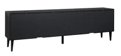 Hiipakka Vilja tv-taso 200cm ovilla, musta