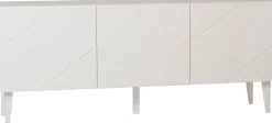 Hiipakka Vilja tv-taso 150cm ovilla, valkoinen