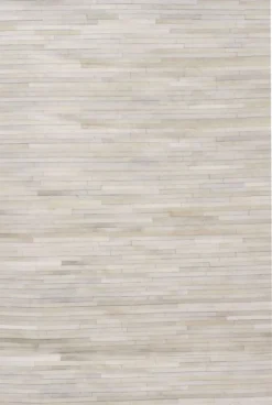 Härännahka-matto vaalea, raita 160x230 cm