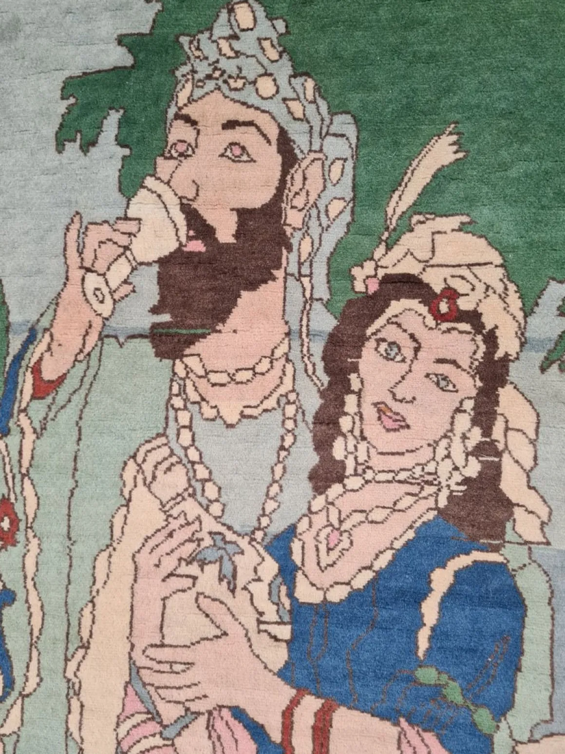 Isfahan matto, 139x216 cm