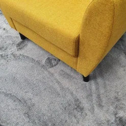 Jasmine matto, harmaa, pyöreä