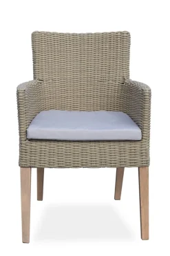 Java pyöreä terassipöytä 150 cm polyrottinkituoleilla