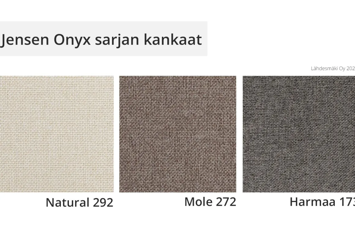 Jensen Onyx jenkkisänky, eri vaihtoehtoja