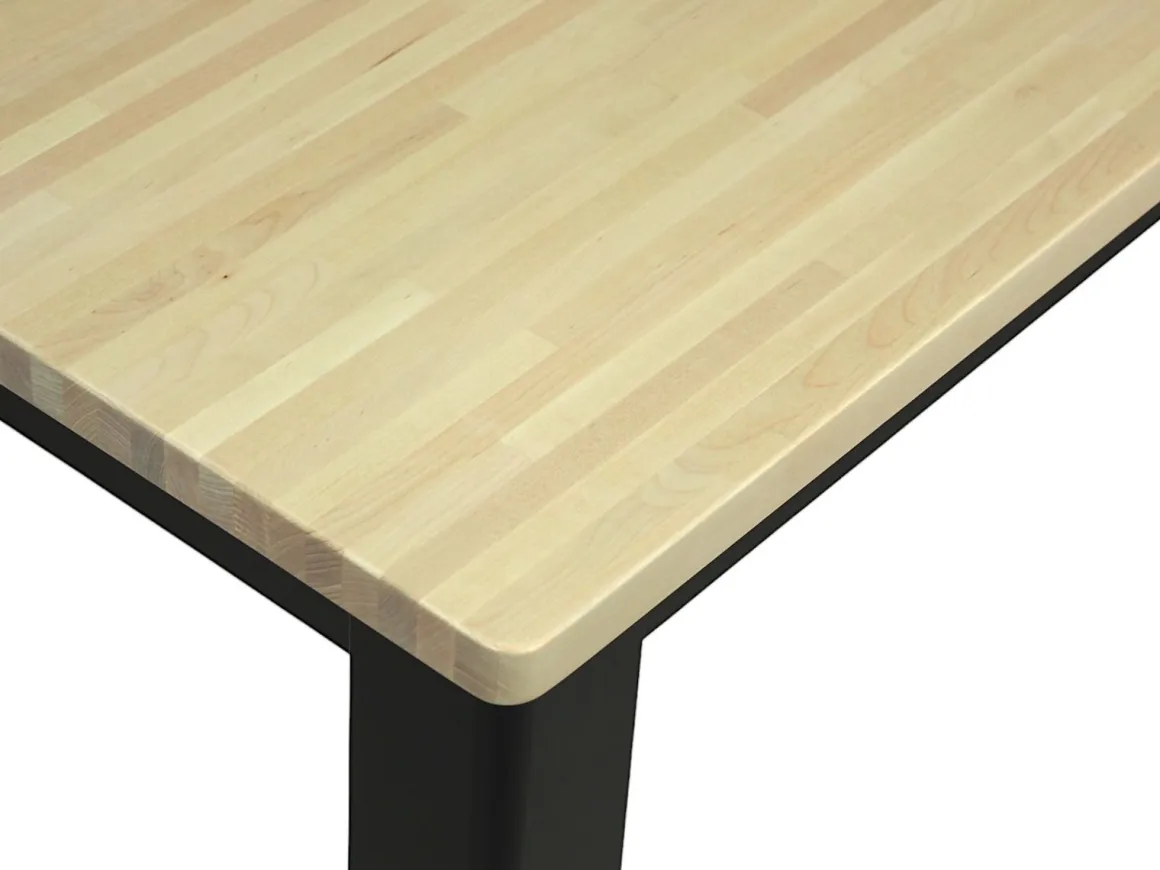 Kanerva ruokapöytä 180x95, musta/koivu