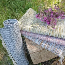 Kesälahti puuvillamatto harmaa, eri kokoja
