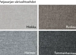 Konsta puinen laverisohva harmaa, eri vaihtoehtoja