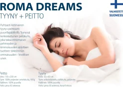 Kotimainen Roma Dreams tyyny + peitto
