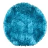 Lalee Lurex silk shaggy pyöreä 80 cm, turkoosi