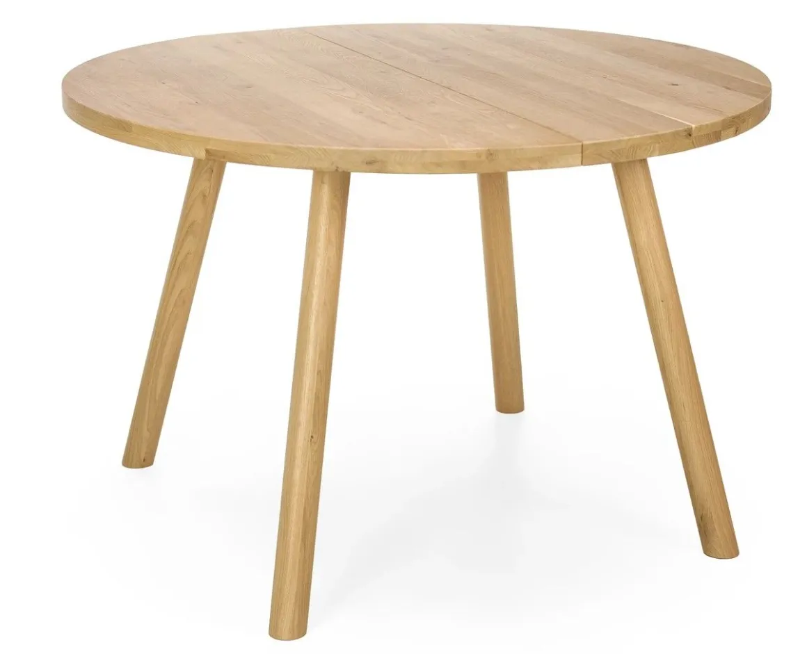 Lana pyöreä ruokapöytä 115 cm, tammi