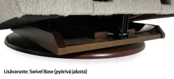 La-Z-Boy Rayna recliner mekanismituoli, musta nahka