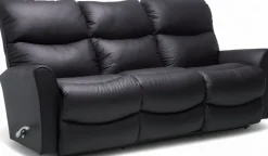 La-Z-Boy Rowan 3+1+1 recliner sohvakalusto, musta nahka