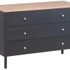 Lehto lipasto 101cm, musta/tammi