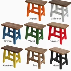 Lilliputti kantikas pikkujakkara, eri värejä