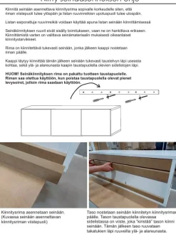 LM Ojala Niitty seinään asennettava senkki Nro5, eri värejä