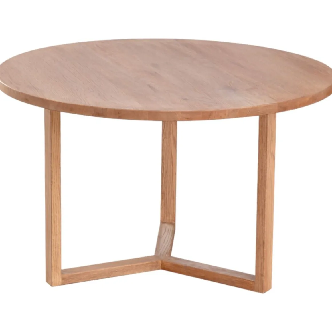 Maison pyöreä tammipöytä 120 cm, massiivitammea