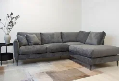 Mocca avokulmasohva 250cm, tummanharmaa