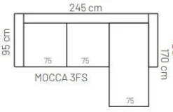 Mocca divaanisohva, eri värejä