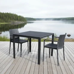 Moonlight terassipöytä 90x90 + Tiffany tuolit