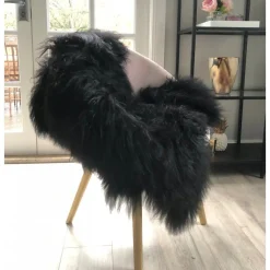 Musta pidempi 100-110 cm lampaantalja, Icelandic, pitkä karva