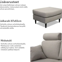 Napue 3+2 sohvakalusto beige