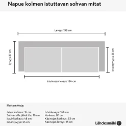 Napue 3+2 sohvakalusto beige