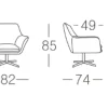 Nordic 832 lepotuoli, musta tai valkoinen
