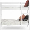 Nukkumatti pieni kerrossänky 70x165, valkoinen