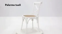 Palermo ruokapöydän tuoli, valkoinen